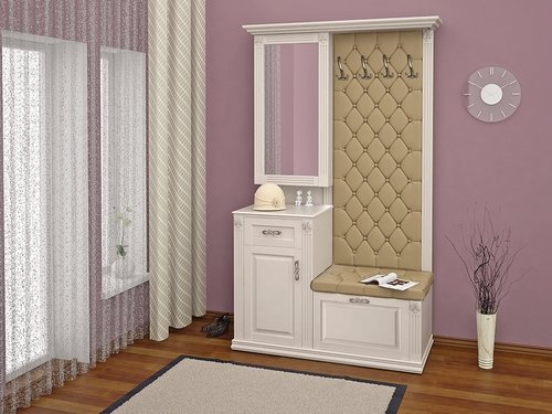 Прихожая &quot;Милан&quot; с тумбой и зеркалом