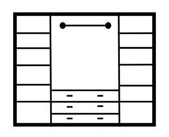 Шкаф распашной "Верона" 4 ств. Шкаф распашной "Верона" 4 ств.